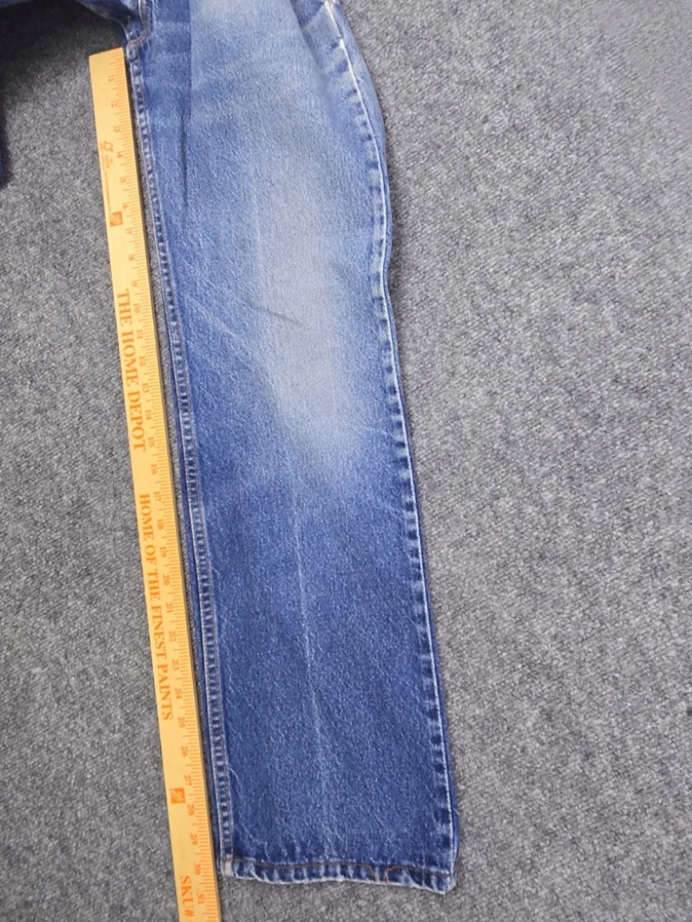 VTG 80s Levi's 517 Bootcut Jeans Made in USA Red Tab Distressed 32x30 Altered
